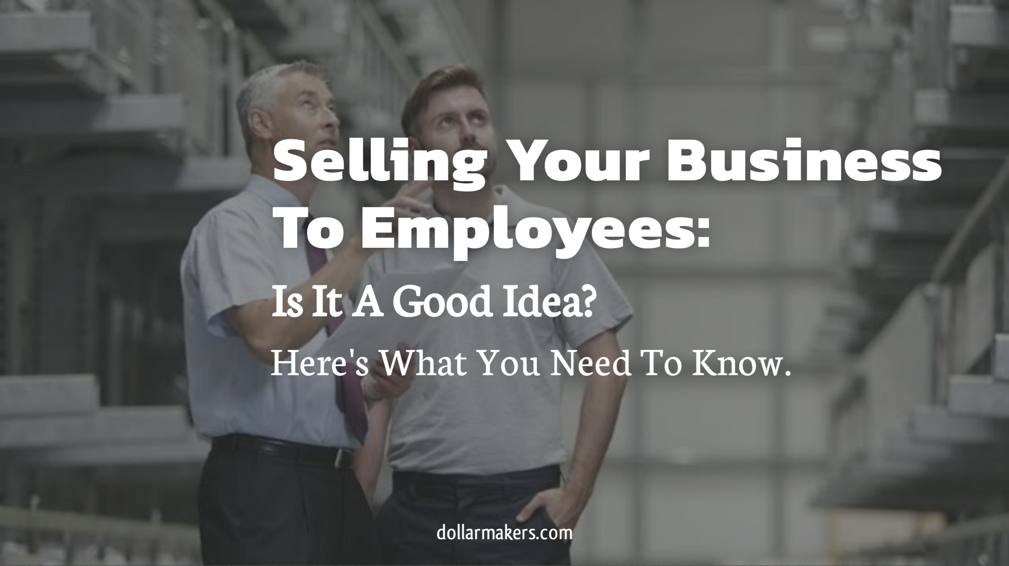 selling business to employees